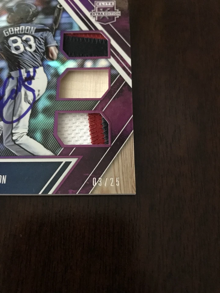 Nick Gordon Auto Signed 2017 Elite Extra Edition Triple Patch 3/25 In Person - Image 2 of 2