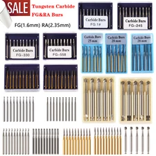 Dental Round Tungsten Carbide Steel Bur Burs For High/Low Speed Handpiece MD