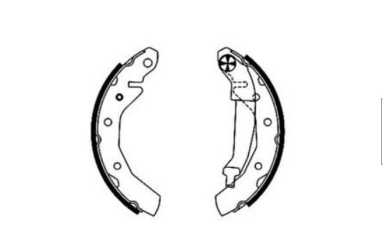TRW GS8645 REAR BRAKE SHOES FITS CHEVROLET, DAEWOO & PROTON