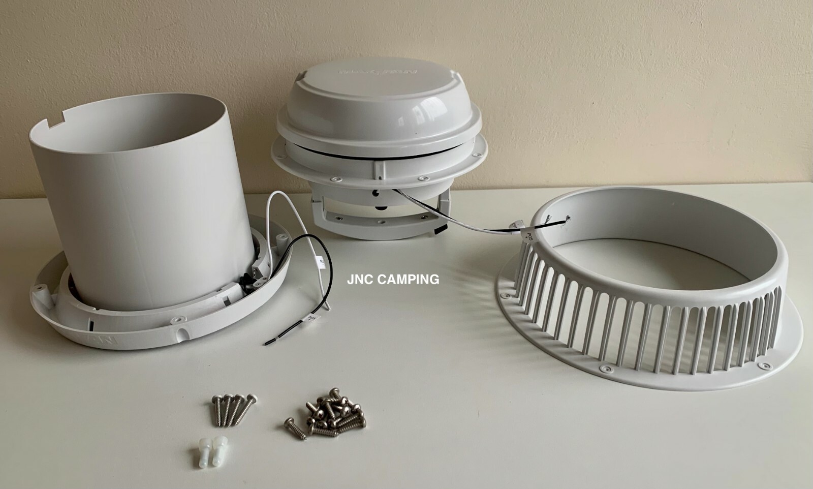 Maxxair Maxxfan Dome Plus 12v Roof Wall Fan LED Light Vent Ventilator Caravan