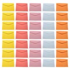 50 Pcs Colored Envelope Letter Size Envelopes Folders for Documents