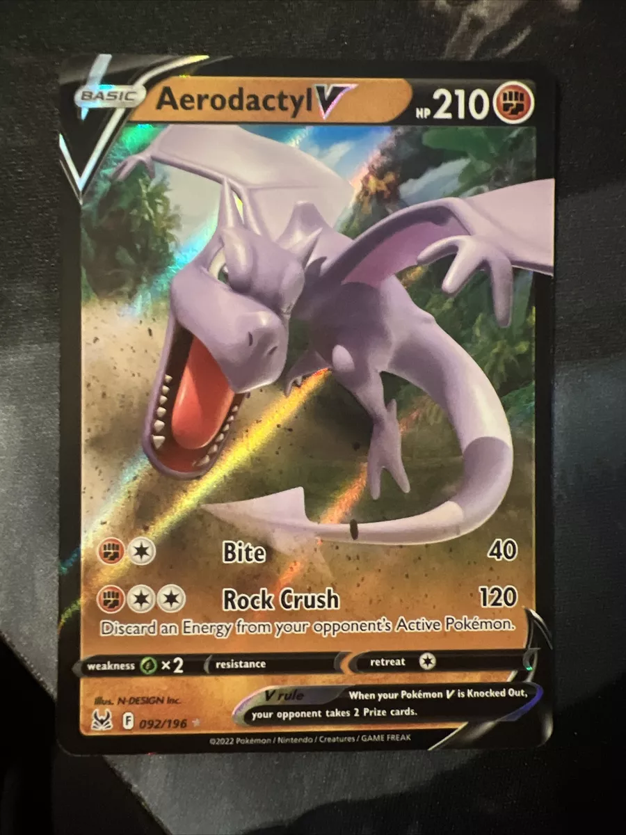 Pokemon - Aerodactyl V 092/196 - Lost Origin - Ultra Rare Holo