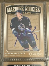 Signed Alexander Edler Marquee Rookies 2006/07 OPC O-PEE-CHEE Auto Card Wow!