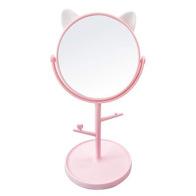 Desk Mirror In Cute Cat Ears Shapekawaii &vanity Mirror For You In Bathroom Or B