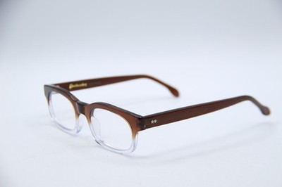 NEW SPECTACLES RUSTY C22 BROWN CLEAR FADE AUTHENTIC FRAMES EYEGLASSES 49-21