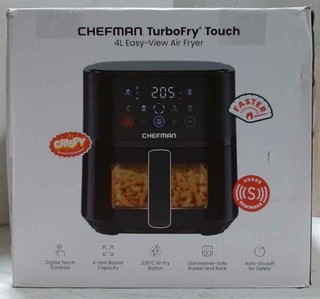 Chefman ‎RJ38 4TW BLACK CA 4qt Easy View Air Fryer $110 READ