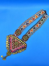 Raffinierte elegante orientalische Halskette mit Münzen und Mikroperlen Vitree 