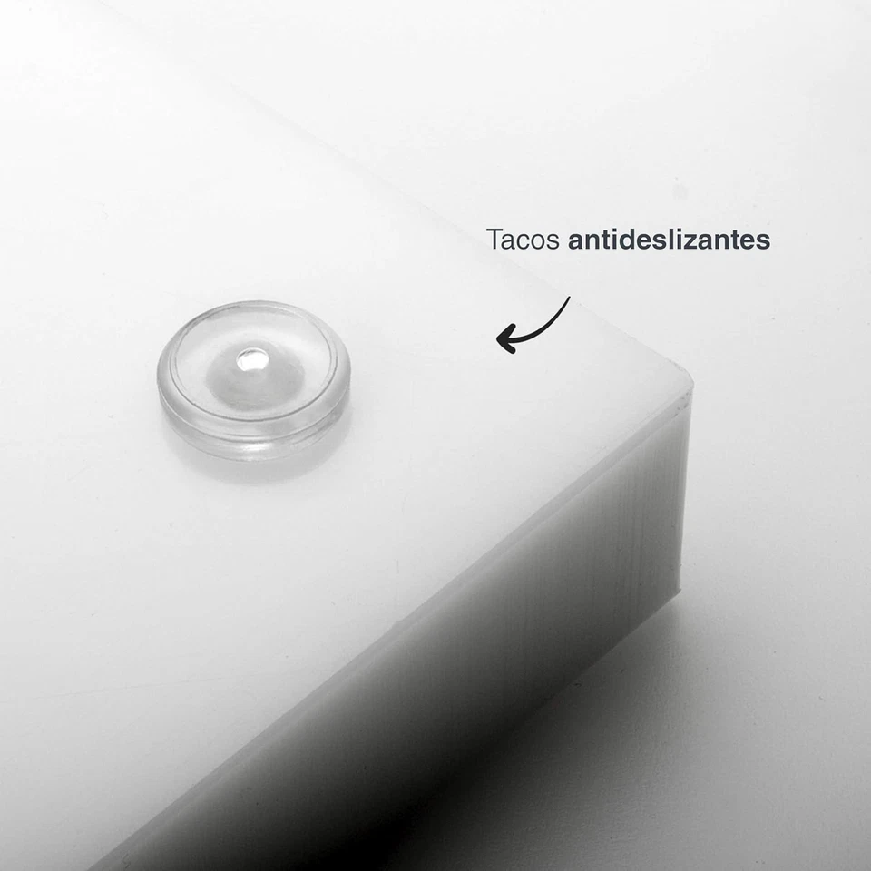 Tagliere in Polietilene, Acciaio Inossidabile, Bianco, 32.5L X 3W Cm - Immagine 3 di 4