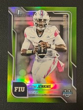 Keyone Jenkins 2025 Bowman Chrome University 1st Lime Green Refractor /275 FIU