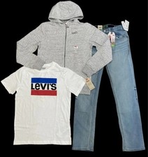 Levi's 511 Youth Set Boy's T-Shirt Jeans Hoodie Jacket 3pc Size XL  18  New