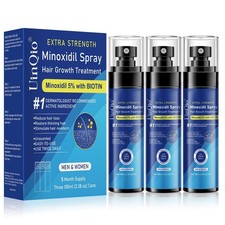5 Minoxidil Spray for Men and Women, Infused with Biotin, for Hair Regrowth ...