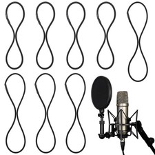 Universal Microphone Shock Mount Rubber Bands - 8 Elastic Replacement Rings