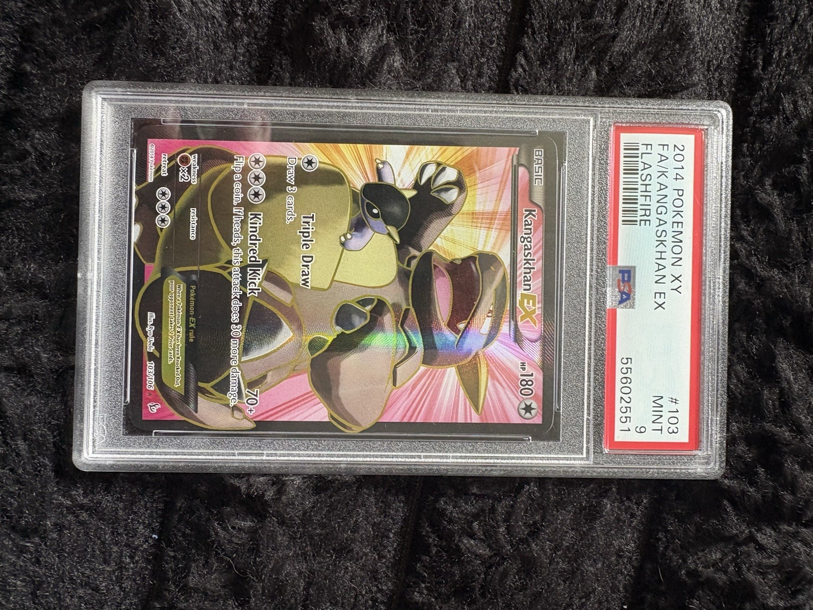 Pokémon TCG Kangaskhan EX Flashfire Holo Full Art Rare Card 103/106