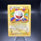 Pokemon: Electrode #21/102 Rare Base Set WOTC 1999 Non-holo Vintage LP -j
