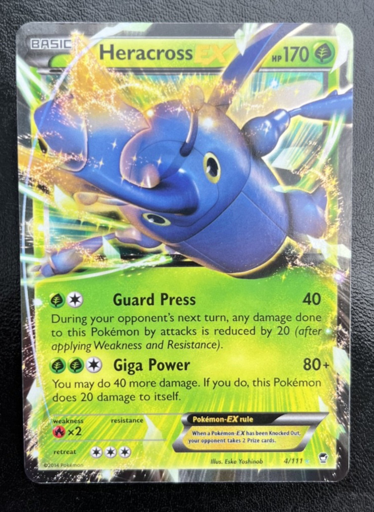 Heracross EX XY - Furious Fists #4/111 Ultra Rare Pokemon Card (NM)