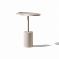 Beistelltisch Stil Modern Farbe Weiß Neu Praktisch Schlafzimmer Oval