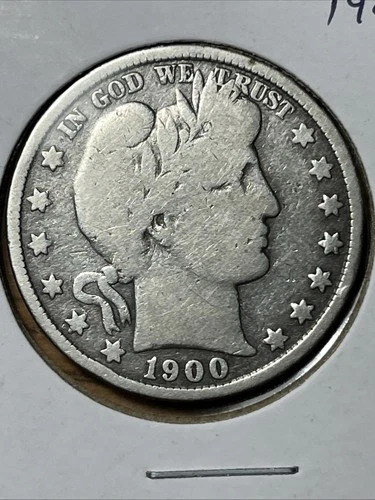 1900 50C Barber Half Dollar