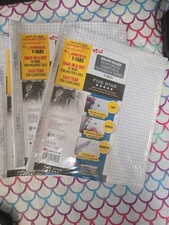 Five Star 225ct Graph Ruled Reinforced Insertable Notebook Paper 3 Packs Of 75