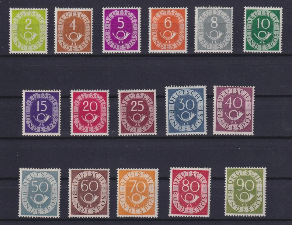Bund 123-38 Posthornsatz postfrisch komplett (qt71) - Bild 1 von 2