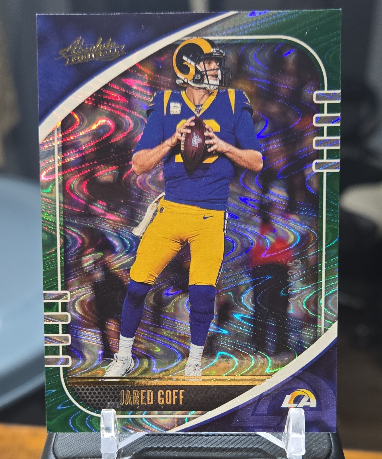 2020 Panini Absolute - Jared Goff #59 Green Waves /35