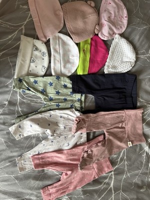 Baby Kleidungspaket 50-62 Mädchen Kleiderpaket . Hosen , Wickelbodys, Strampler