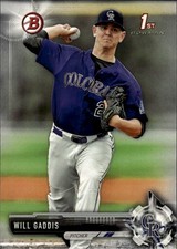 2017 Bowman Draft #BD-104 Will Gaddis Colorado Rockies