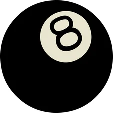 8 ball sticker weatherproof bumper vinyl decal