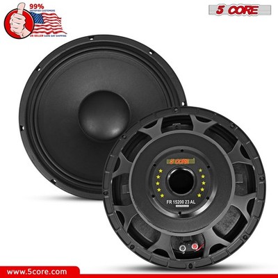 5Core 15'' Subwoofer Speaker 500W RMS 8Ohm Replacement Audio PA DJ Sub Woofer