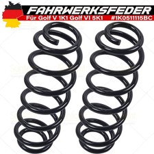 2x Federn Fahrwerksfeder Hinten für VW Golf 5 1K1 Golf 6 5K1 1.2-2.0 2003-2012