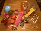 BARBIE Vintage 1980 Dream Pool & Patio Furniture #1496 Mattel Many Accessories