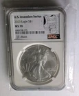 2023 American Silver Eagle, NGC Graded MS70, US Invention- Kev-lar, 1 oz .999 🦅