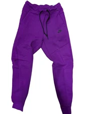Nike Sportswear Tech Fleece Men Bold Berry Purple Black Jogger Pants MEDIUM NEW