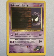 Pokémon TCG Sabrina's Gastly 96/132 Gym Challenge Common Regular Unlimited 2000 on eBay