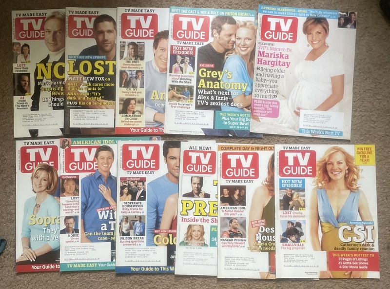 TV GUIDE Magazine LOT of 11 VTG Issues from 2006 Like New