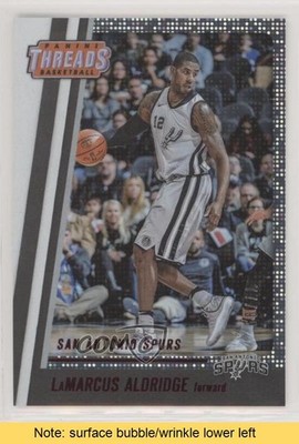 2017-18 Panini Threads Red Dazzle 77/99 LaMarcus Aldridge #41 READ 0q0
