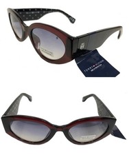 NWT TOMMY HILFIGER Womens Sunglasses WP OL648 Ruby/Gray-tiny defect