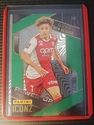 panini iconz Ben Seghir 1/5 Green Power Up AS MONACO Bayer 04 Leverkusen