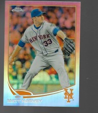 Matt Harvey - 2013 Topps Chrome Baseball Refractor Card - Card #117