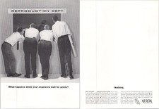 Vintage Xerox 1963 Magazine Print Ad Engineers Reproduction Dept Mid Century