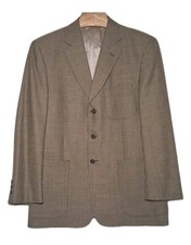 Givenchy Monsieur Blazer Mens 40R Pure Wool Brown Suit Jacket Sport Coat