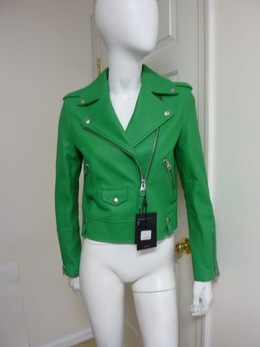 Mackage Baya Lambskin Biker Jacket Size:M   $1090   NWT