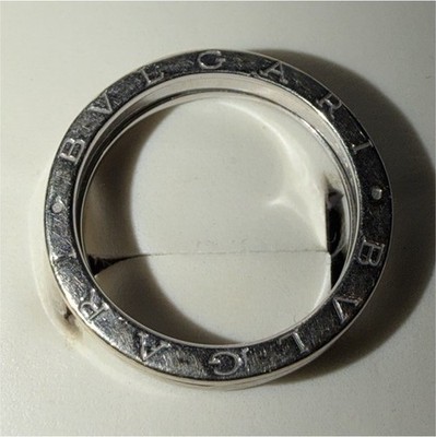 BVLGARI B.Zero1 Band Ring in 18k White Gold Size 6.5/7