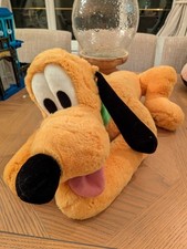 Large Disneyland Official Pluto Teddy Plush Excellent Condition