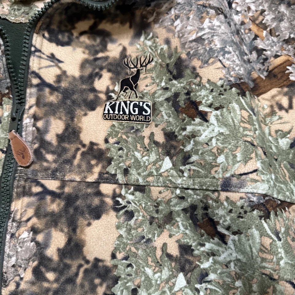 Kings Outdoor World Hidden Mesa Fleece Jacket, Thick 3XL Camo - Image 2 of 4