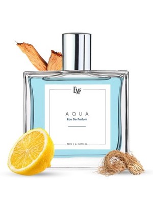 EM5 Aqua EDP Perfume Spray for Men | Aromatic Fresh Spicy Accords | Strong 50 Ml
