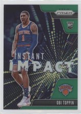 2020-21 Panini Prizm Instant Impact Green Prizm Obi Toppin #15 4l3