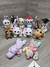 Lot Of Ty Beanie Babies  Boos Stuffed Animals Plush Free Shipping 