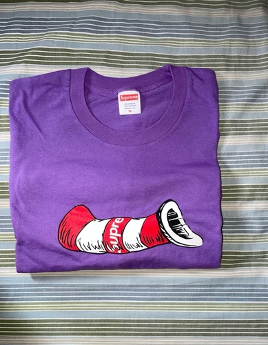 TEE SHIRT SUPREME FW18 CHAT AU CHAPEAU