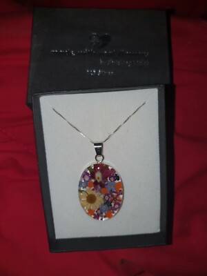 Neue Shrieking Violet Kette Oval 925 Silber