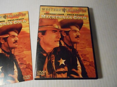 MacKenna's Gold (DVD) Gregory Peck Omar Sharif OOP Tested w Index